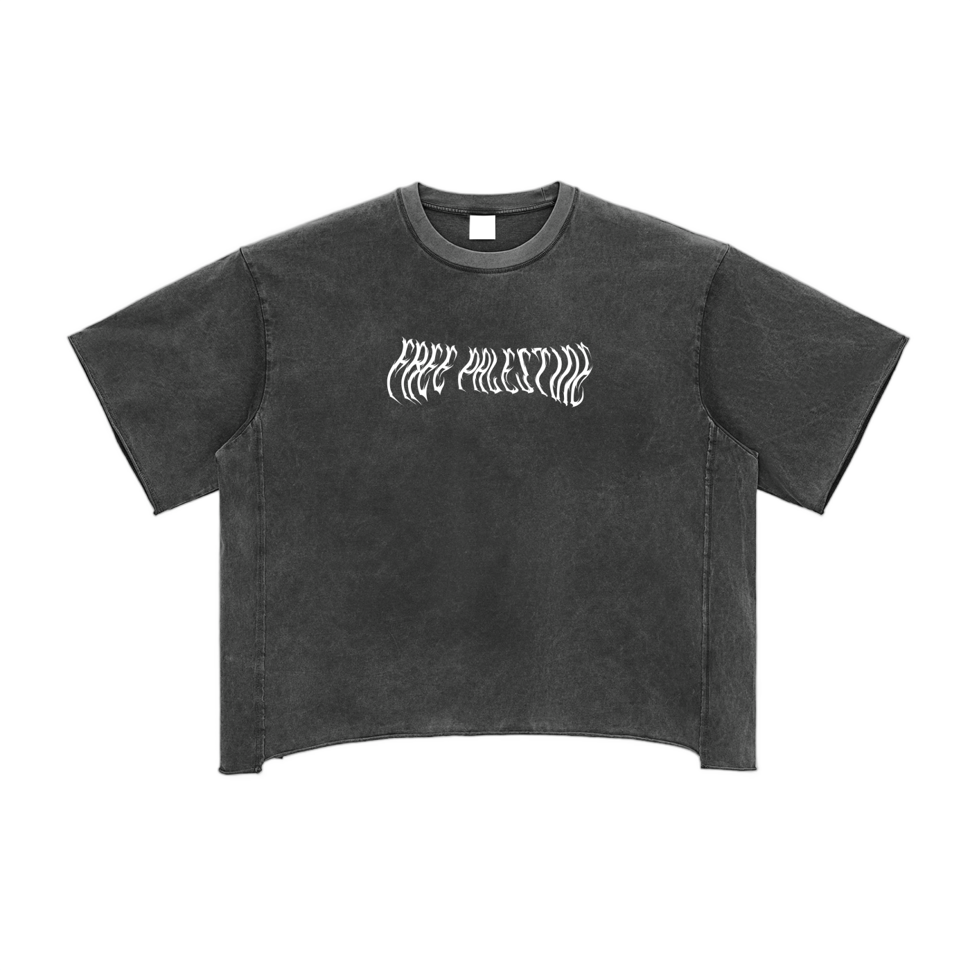 Raw Edge Snow Washed Boxy T-Shirt