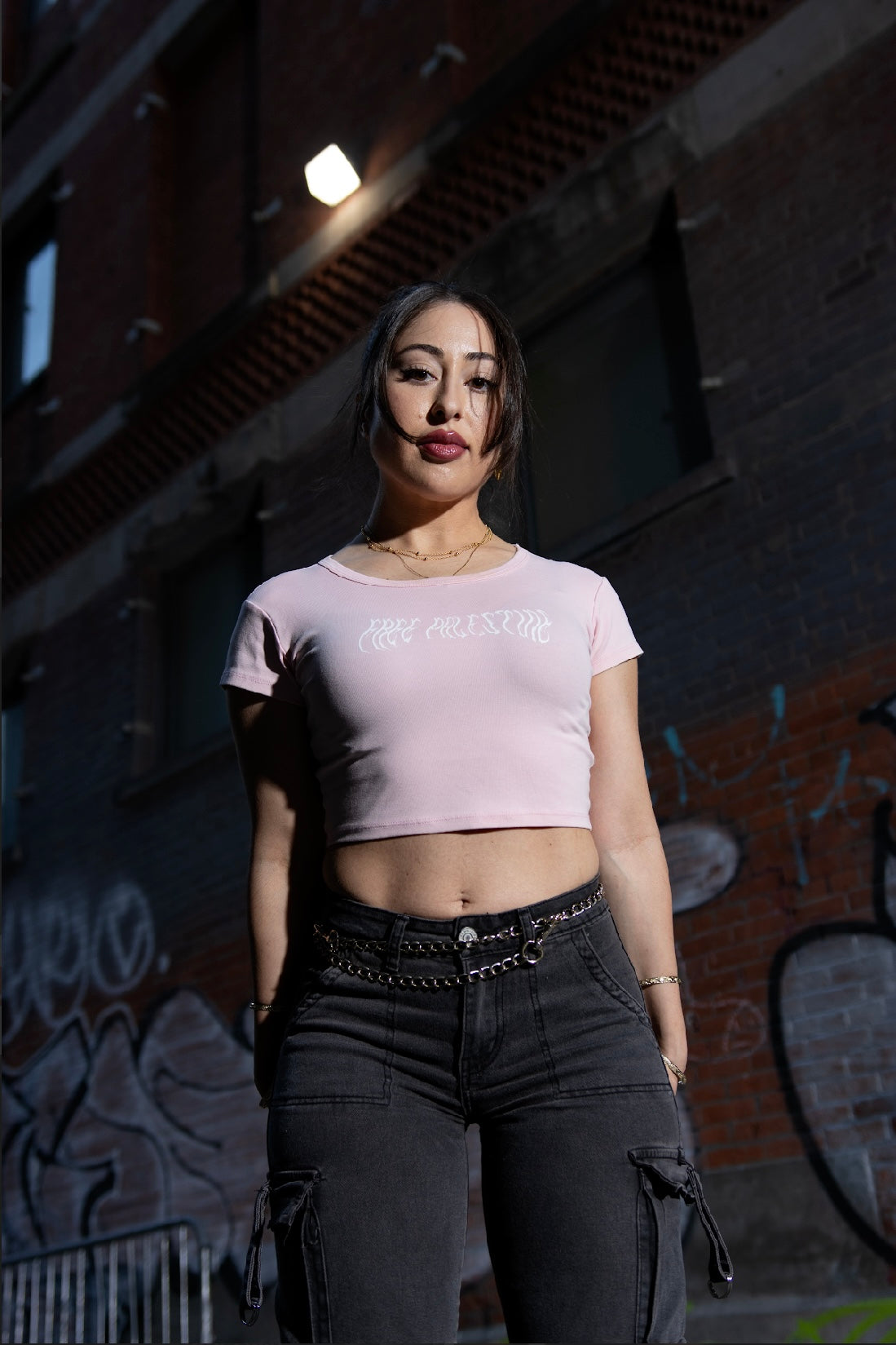Snow Washed Crop Top