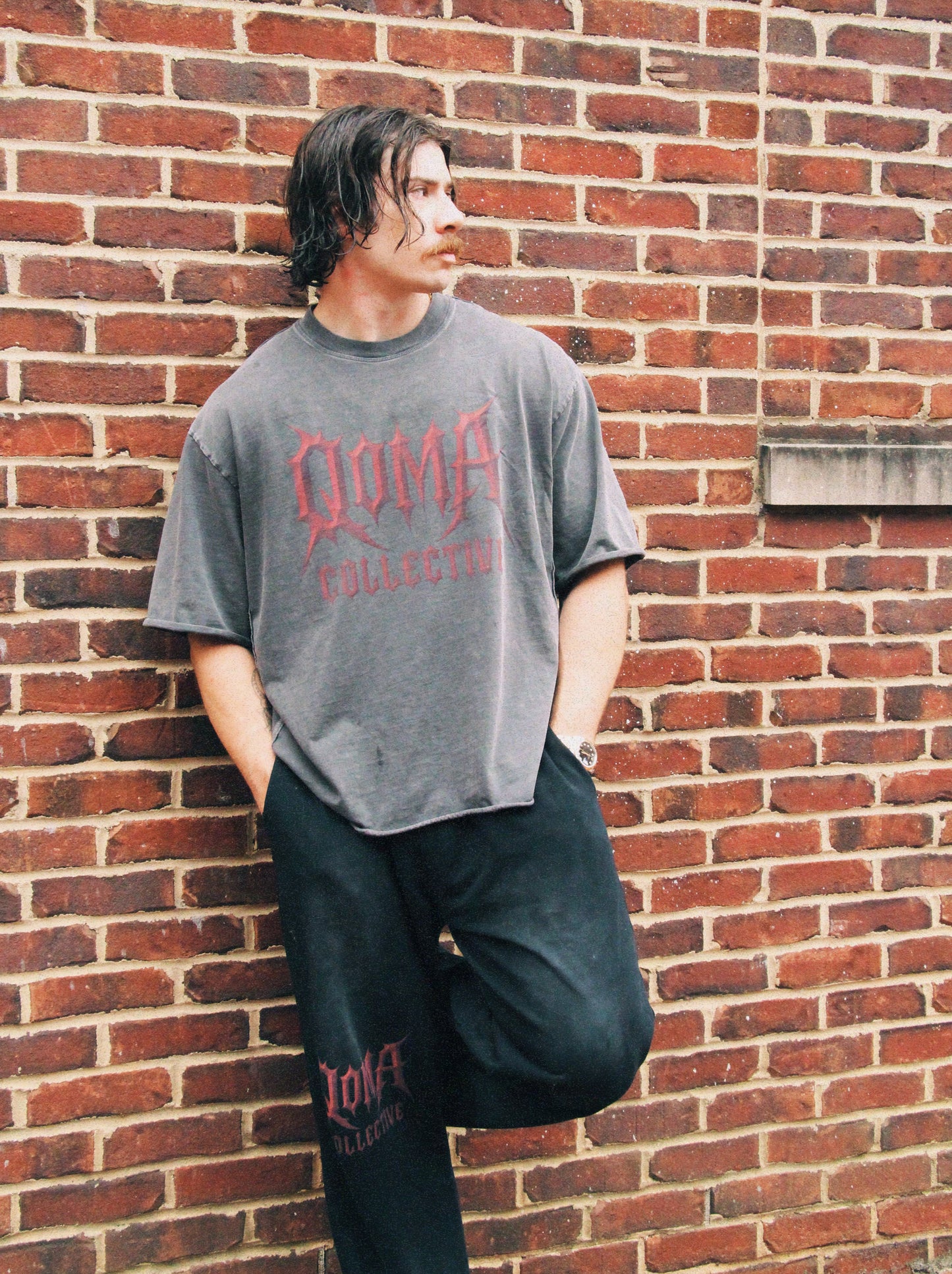 Raw Edge Snow Washed Boxy T-Shirt