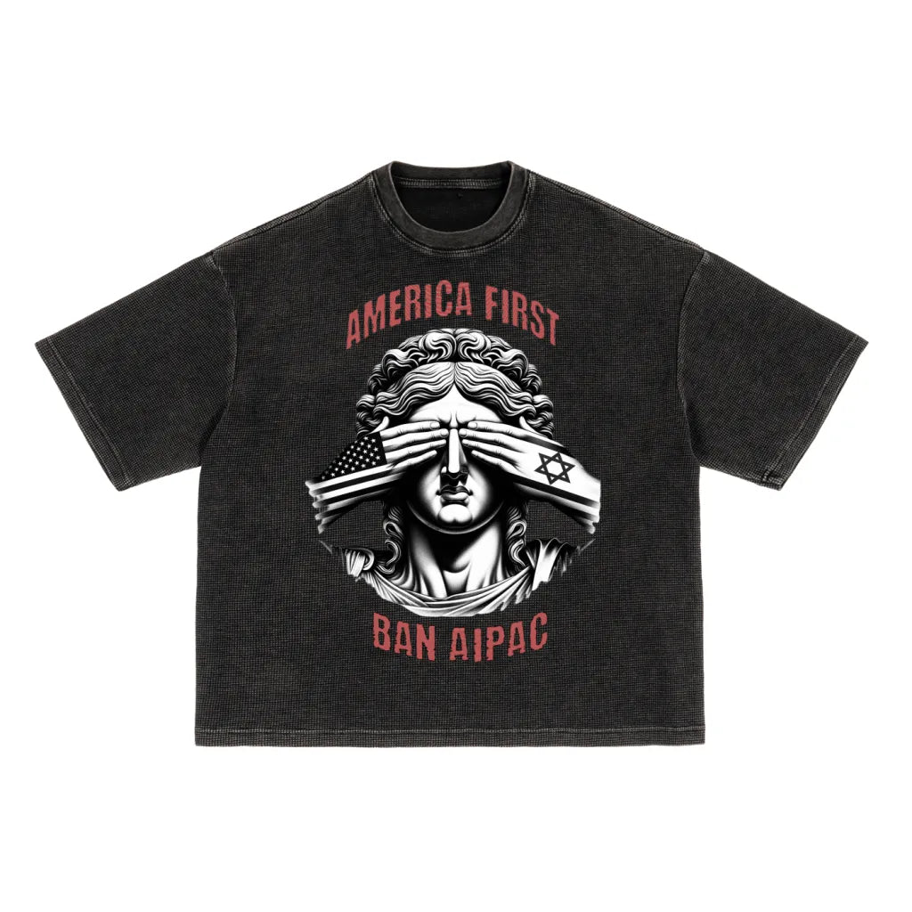 Waffle-Texture Boxy T-Shirt (Unisex)