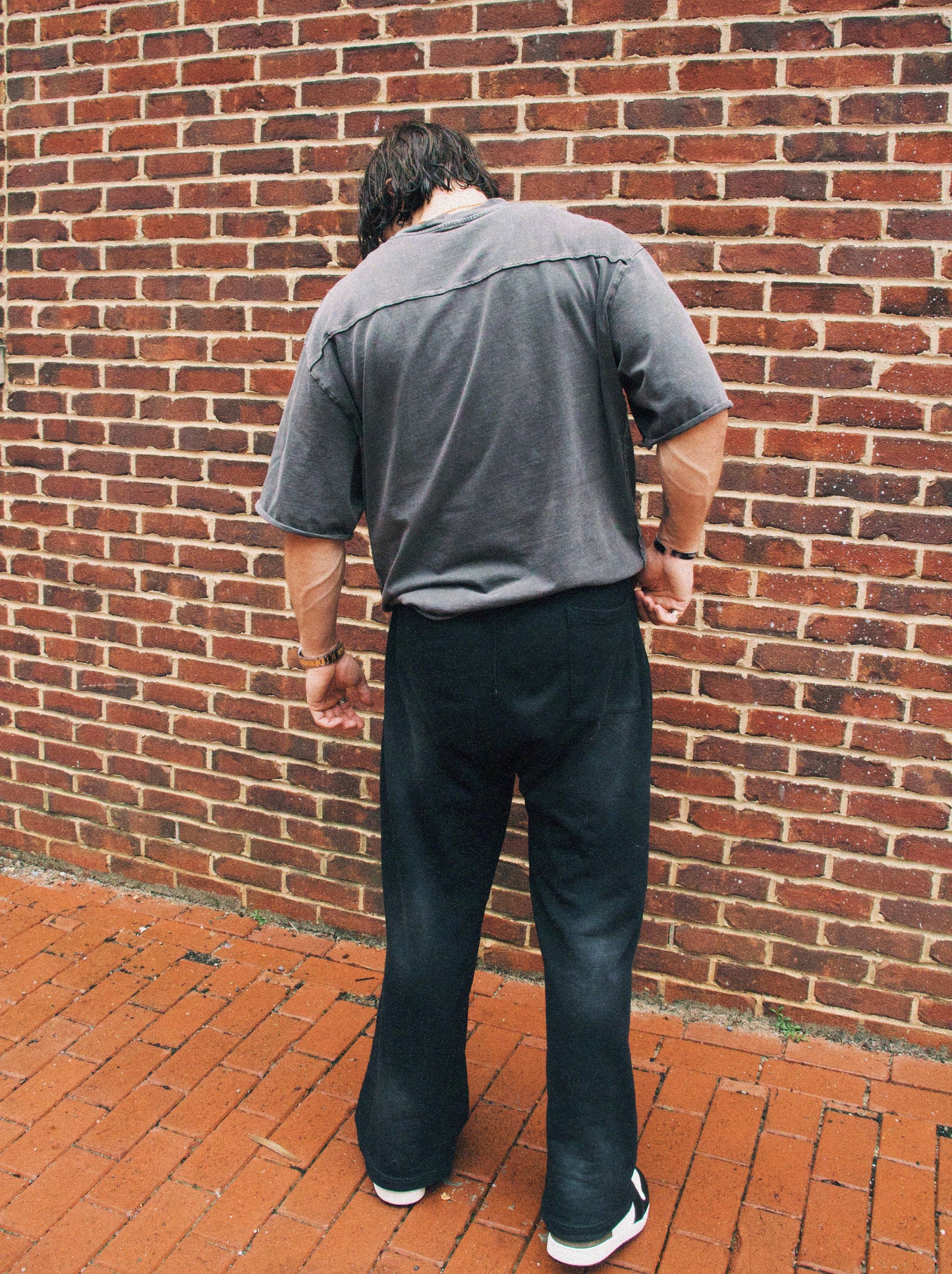 QOMA Collective Pure Cotton Monkey Wash Loose-Fit Sweatpants