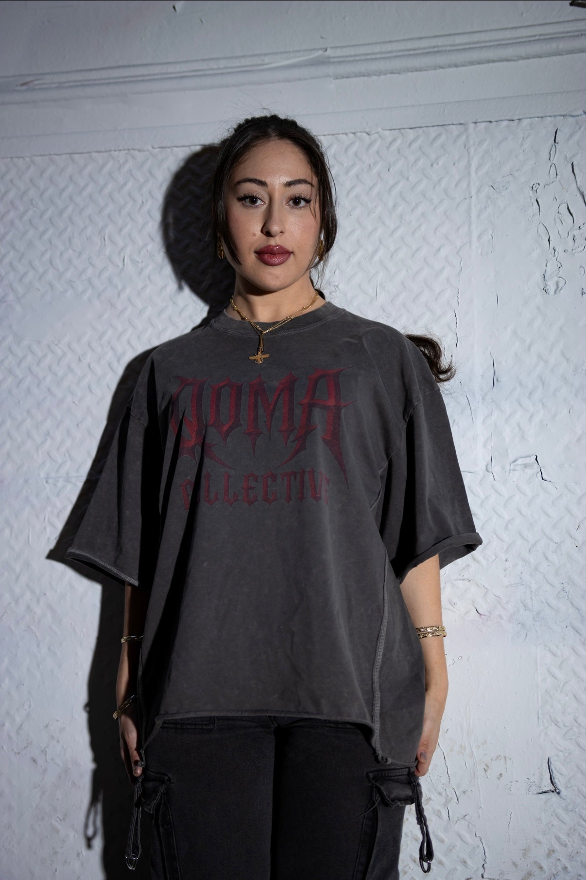 Raw Edge Snow Washed Boxy T-Shirt