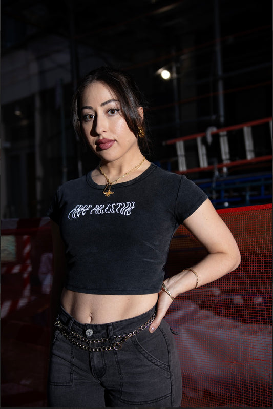 Snow Washed Crop Top